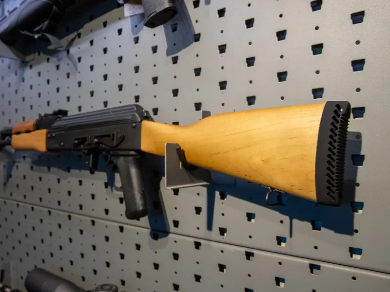 AK-47 Butt Pad for Century Arms mounted