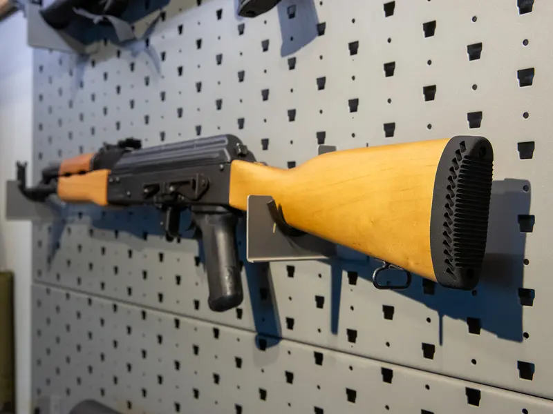 AK-47 Butt Pad for Century Arms mounted