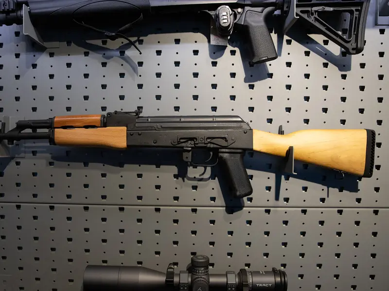 AK-47 Butt Pad for Century Arms mounted