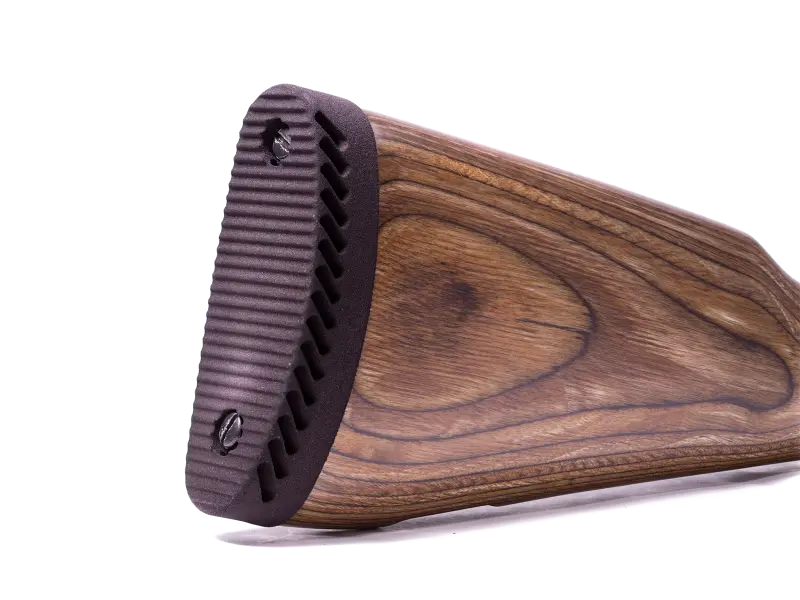 Butt pad being installed on a PSA Style 1 rifle