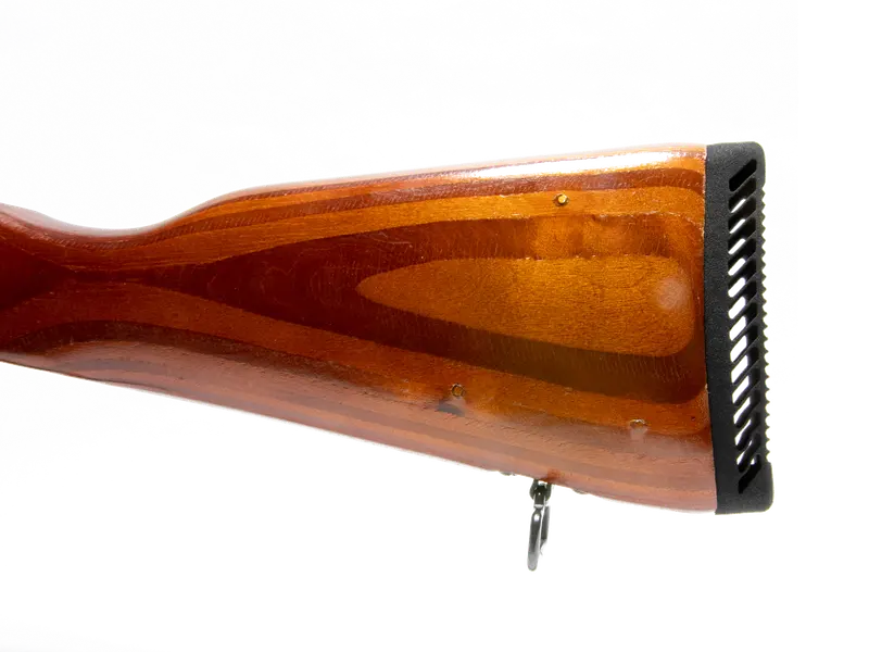 AK-47 Butt Pad on a Riley Defense stock side view