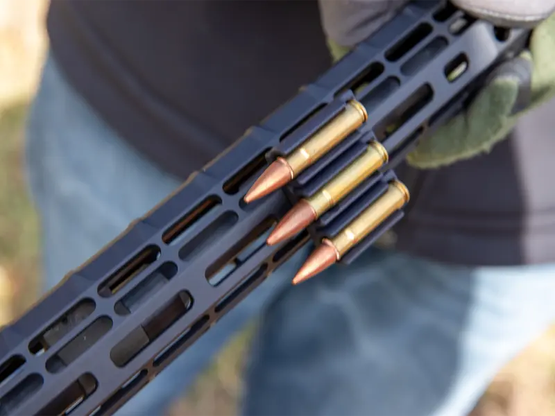 Ammo Carrier in use at a shooting range