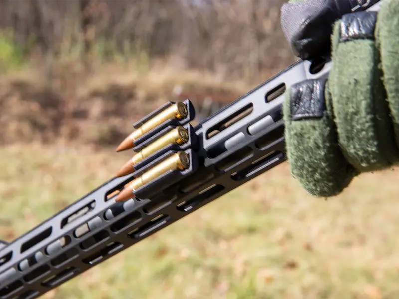 Ammo Carrier in use at a shooting range
