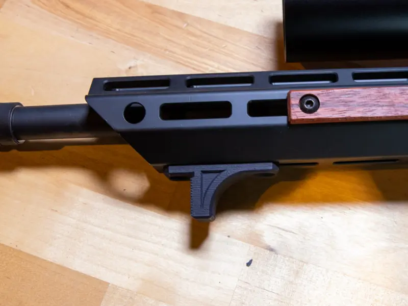 Close-up of Barricade Stop’s lightweight Nylon 12 construction