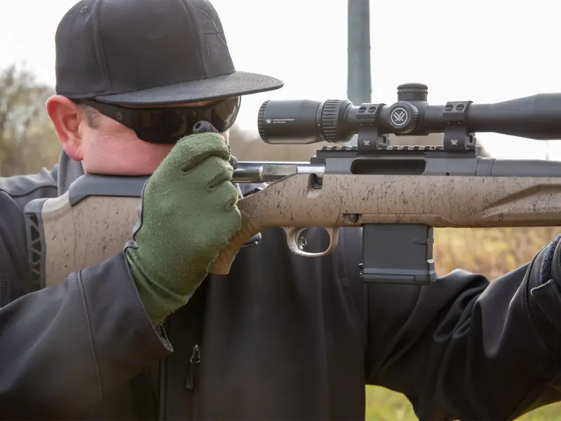 Minimal profile small bolt knob ideal for hunting and tactical applications