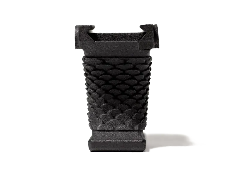 Side profile of Scale Short Picatinny Hand Stop highlighting compact design