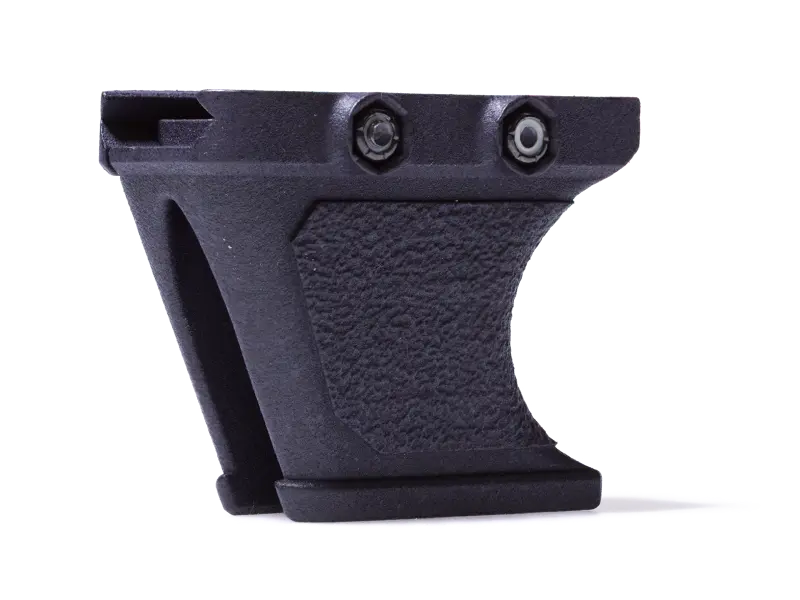 Side profile of Stipple Short Picatinny Hand Stop highlighting compact design