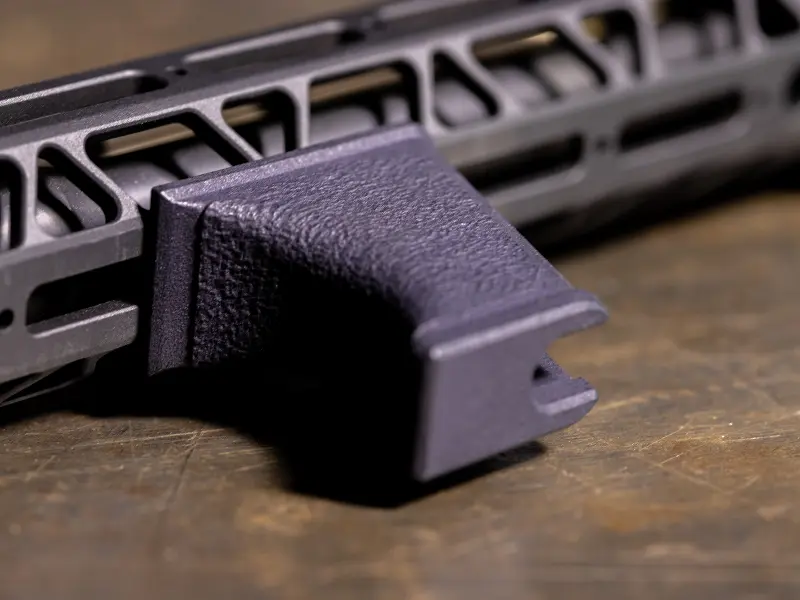 Underside showing M-LOK mounting hardware
