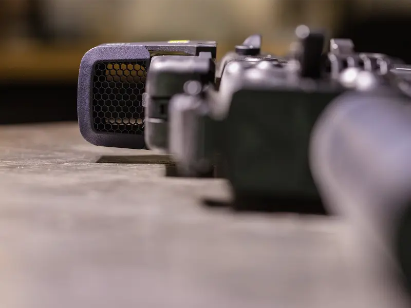 Lightweight KillFlash cover for EOTECH HWS 552 shown on scale