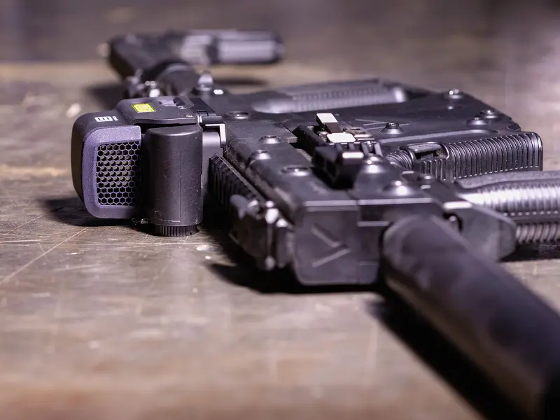 Custom fit for EOTECH XPS, shown in field use