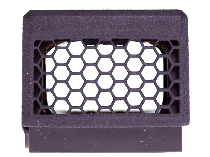 Close-up of honeycomb mesh on Kill Flash, showing anti-reflection design