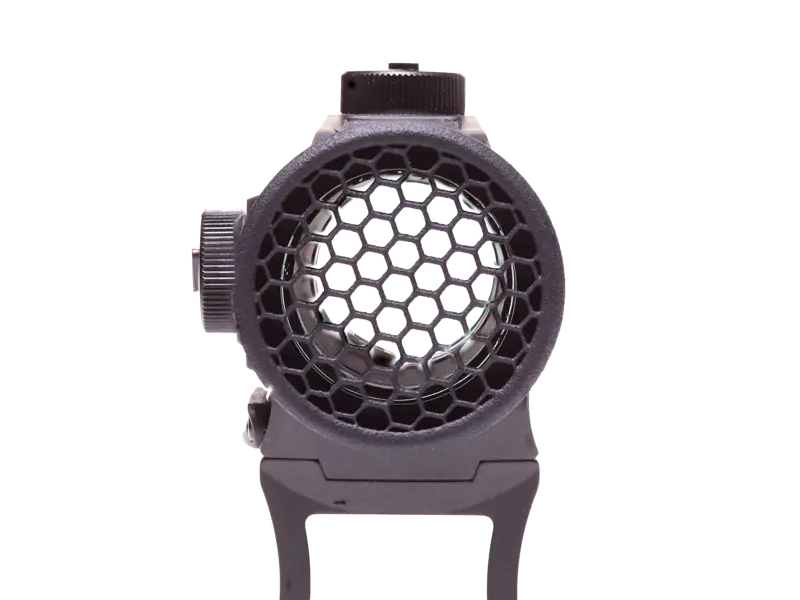 Close-up of honeycomb mesh on Kill Flash, showing anti-reflection design