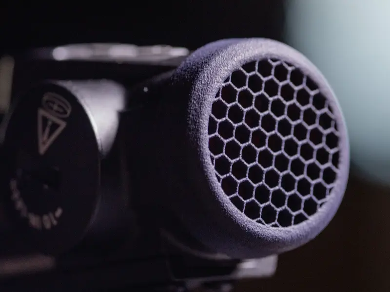 Close-up of honeycomb mesh on Kill Flash, showing anti-reflection design