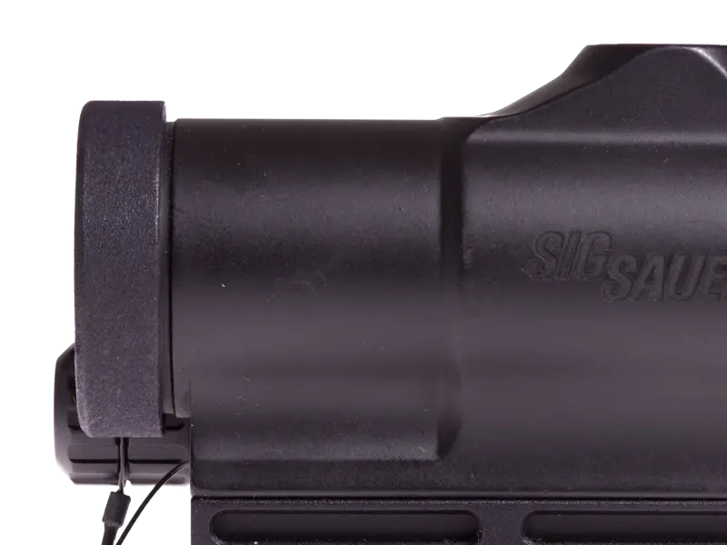 Lightweight KillFlash cover for Sig Sauer Romeo7S shown on scale
