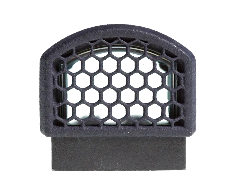 Close-up of honeycomb mesh on Kill Flash, showing anti-reflection design