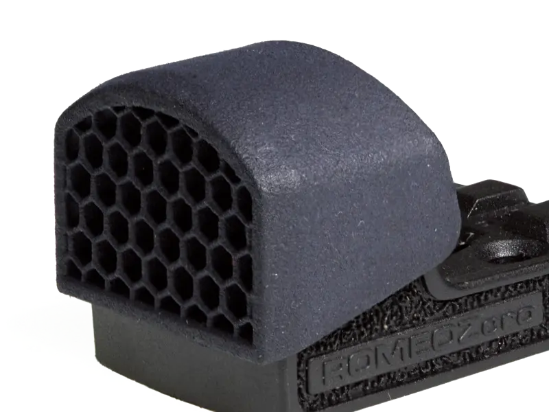 Material detail of nylon 12 construction, highlighting durability