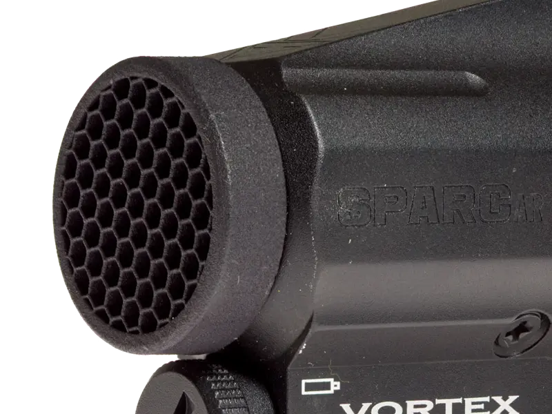 Lightweight KillFlash cover for Vortex SPARC shown on scale