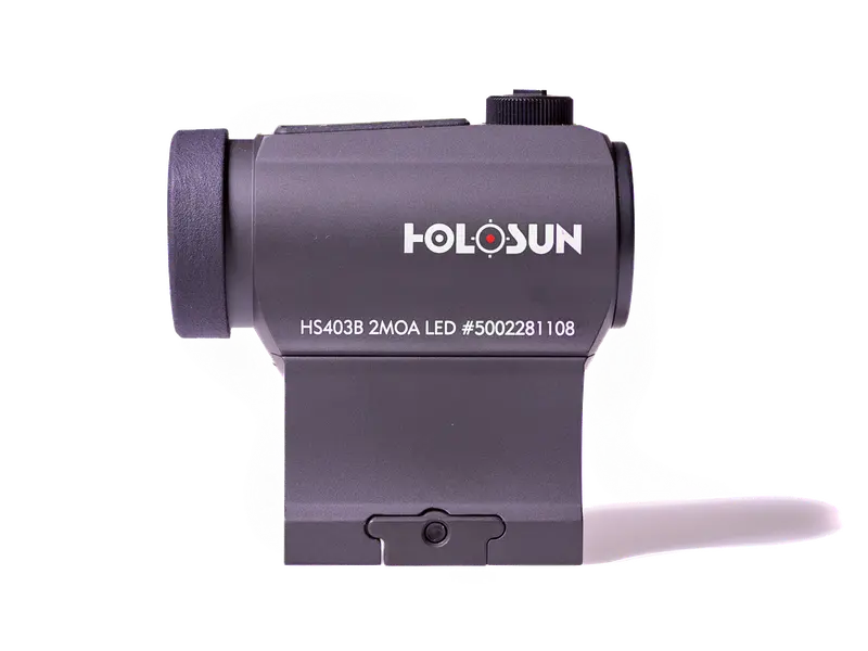 Side profile of KillFlash ARD installed on red dot sight