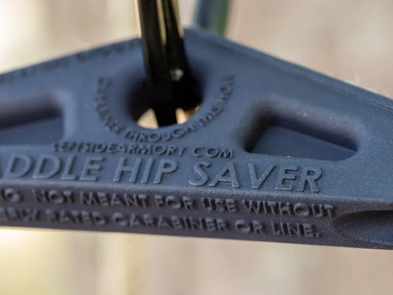 Detailed view of durable black Nylon 12 construction and lightweight design